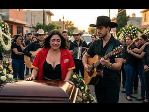 Hermosa cajera se rompe en llanto al escuchar el corrido de su hermano próximo a fallecer
