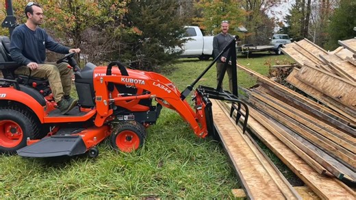1.6K views · 14 reactions | That Midwest winter fake-out  Here in Northern Illinois, the snow showed up fast… then disappeared just as quickly. Now it’s pleasantly balmy, which means those fall cleanup projects are BACK on the list. For #kubota BX owners, this is where a mechanical grapple really shines, handling the heavy lifting while saving your back. Built right here in the USA, for real work in EVERY season. #aftermarket #fall #winter #gardening #diy | Little Buck Loader | Facebook