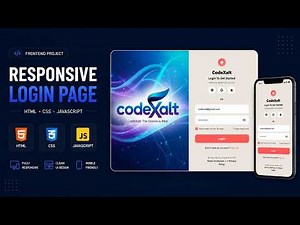Build a Responsive Login Page using HTML, CSS & JavaScript | Modern UI Design