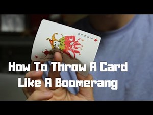 How To Throw A Card Like A Boomerang | LEARN IN 5 MINUTES