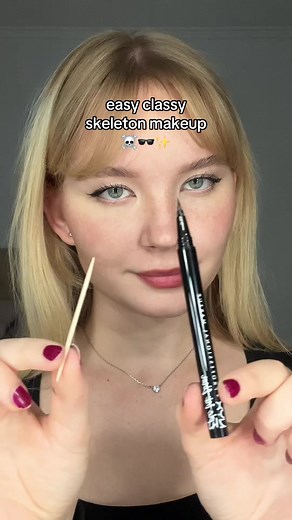 Elegant Skeleton Makeup Tutorial For Easy Halloween Costume
