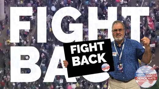 The Anthem for Grassroot Democracy's Counterattack! Fighting back against Republican Fascism, hate-mongering lies and cruelty! Forward it to your neighbors and friends. Ask them to listen. To join you and Scott County Dems. And to Fight Back! See you at NO KINGS! this Saturday, 10:45 a.m. - Vander Veer Park, Davenport. | Scott County Democrats