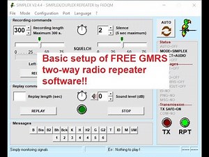 🔺How to setup FREE GMRS two-way radio repeater software!!🔺