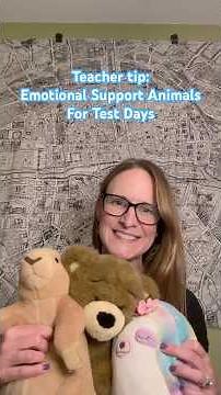 Teacher Tip: Emotional Support Animals for Assessment Days 🧸 | Classroom Idea