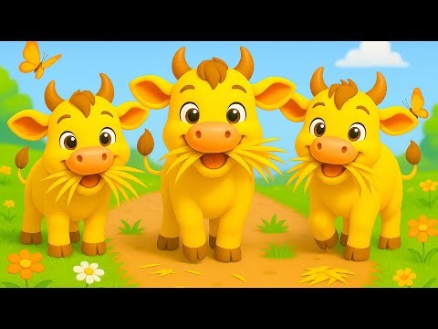 Con Bò - Chú Bò Vàng - Nhạc Thiếu Nhi Hoạt Hình 3D Vui Nhộn