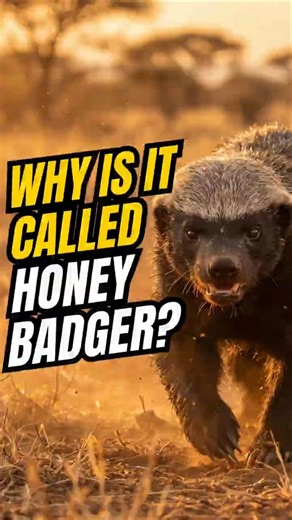 Why It’s Called a Honey Badger 🐝🐾 #didyouknow #animalfacts #wildlife #animals