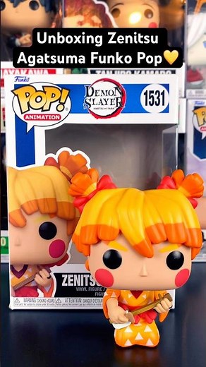 Unboxing Zenitsu Funko Pop from Demon Slayer💛 #demonslayer #zenitsu #funkopop #animefigures