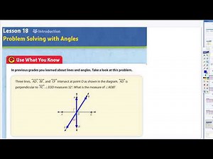 Lesson 18 Problem Solving with Angles Part 1