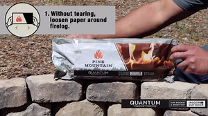 Pine Mountain Quantum 2.5 Hour Easy-Light Firelogs, 4 Count