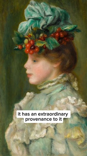 Le chapeau aux cerises by Pierre-Auguste Renoir