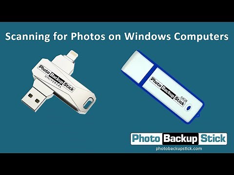 Photo Backup Stick - Scanning for Photos on Windows Computers