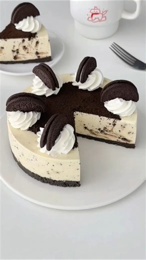 No-bake! Oreo Frozen Cheese Cake. crumbs#dessertshealeverything#nobakedessert#oreo#frozenchees