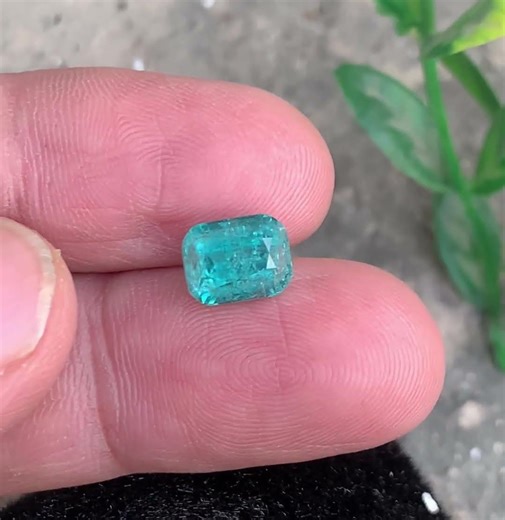 Glamorous Lagoon Tourmaline 1.37 Carats – Cushion Cut, Natural Afghan Lagoon Gemstone