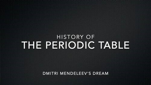 History of the Periodic Table
