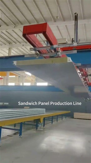 Sandwich Panel Production Line#sandwichpanels #insulatedpanels #buildingmaterials #machine