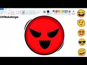 19.Discover the Art of Emoji Drawing on a Computer | Easy MS Paint Tutorial