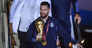 WM 2022 - Weltmeister Argentinien landet in Buenos Aires: Kapitän Lionel Messi führt Albiceleste an