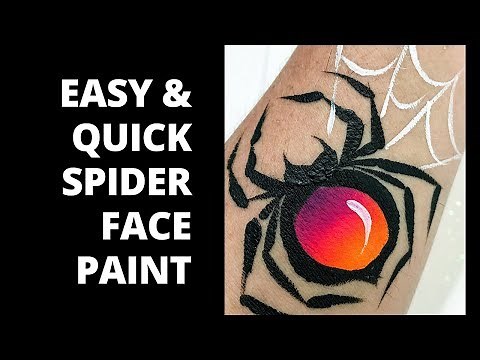 How to Face Paint a Spider Easy and Quick