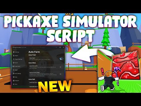 *NEW* Pickaxe Simulator! Script (PASTEBIN 2026) (SPEED BOOST , AUTO REBIRTH , AUTO TRAIN , PREMIUM )