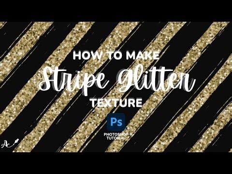 ✨ How to Make a Stripe Glitter Texture in Adobe Photoshop ✨
