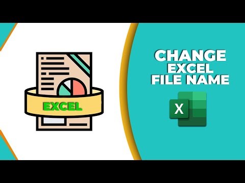 How to change excel file name while open