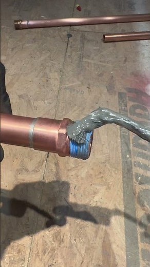 Proper way to apply Teflon tape and dope #plumbing #plumber #howto