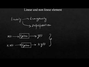 Linear and non Linear elements