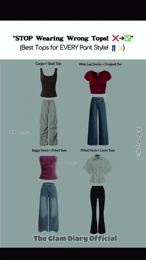 How to Match Tops with Pants_Best Outfit Combinations for Every Style #BestTopsForPants #ootd