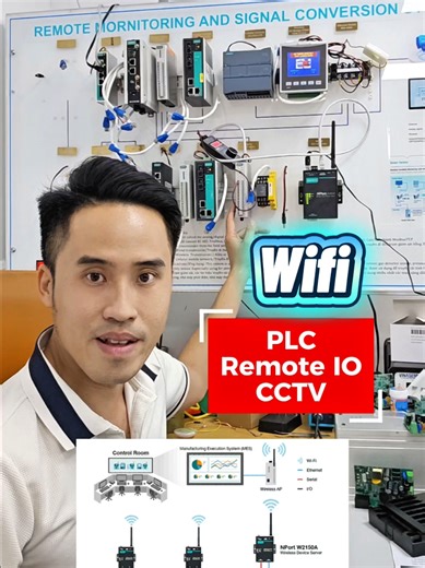Wifi cho PLC/Remote IO/CCTV kết nối không dây đến Wifi AP(Access Point) #Wifi #PLC #accessclient #cctv