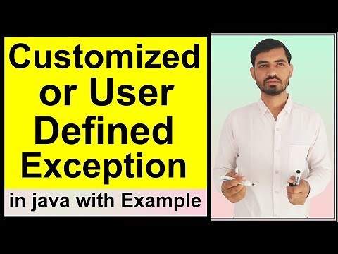 Customized Exception or User Defined Exception in Java || Exception Handling in Java (Hindi)