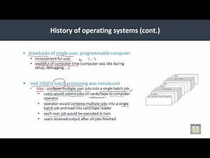Operating Systems | C1-L5 | History of OS - 1