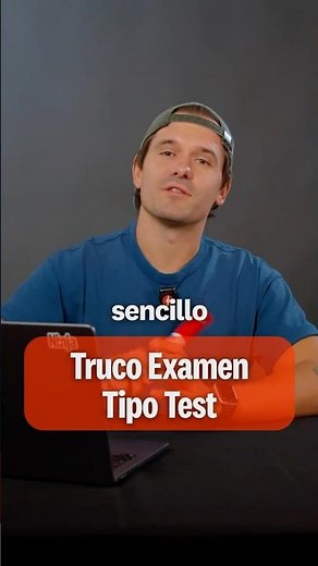 Truco super sencillo para exámenes tipo test