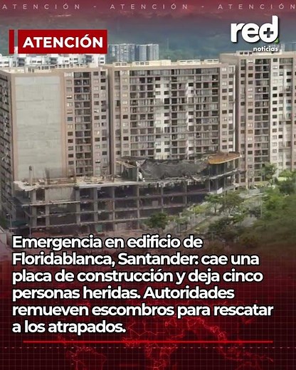 Shocking building collapse in Floridablanca, Santander, triggers rescue operation