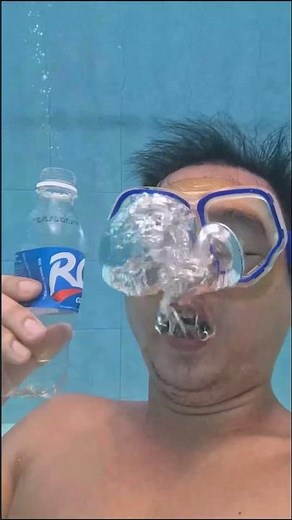 Burp Coke Zero Sugar vs RC Cola vs Fruit Soda Orange Underwater
