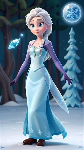 A Frozen Shadow Started Chasing Elsa! ❄️👁️ #ytshorts #shorts #viral #trending #frozenshadow