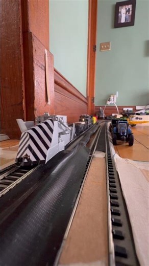 Snow plow passes by #train #railtrack #modelrailway #modeltrain #railroad #modelrailroad #snowplow