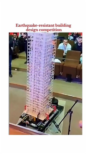 Universe | Science | Facts on Instagram: "Can this building survive a real earthquake? 🌎🏗️ This is an earthquake-resistant building design tested on a shake table. Engineers use advanced structural engineering to absorb vibrations and reduce damage during powerful earthquakes. This is how modern science and engineering protect lives. Watch till the end 👀 . . . . . . . . . . . . . . DM for credit / removal #EarthquakeEngineering #StructuralEngineering #CivilEngineering #EngineeringReels #Scien