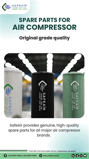 Spare Parts For Air Compressor - Spin-on Oil Filters, Lube Oil Filters, and Hydraulic Oil Filters.