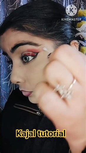 😱 सबसे सस्ता पार्लर ll EASY KAJAL TUTORIAL 💯#kajal #eyemakeup #glittereye #youtubeshorts #viralhacks