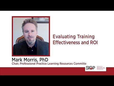 Evaluating Training Effectiveness and ROI