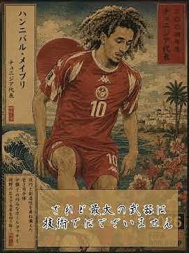 【W杯注目選手紹介】カルタゴの雷光 ハンニバル殿【チュニジア】【日本代表】 #北中米w杯 #サッカー #ワールドカップ #サッカー日本代表