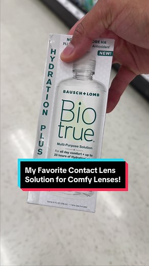 #BiotruePartner How do I keep my contact lenses comfortable all day? Biotrue® Hydration Plus Multi-Purpose Solution Check out #Biotrue Hydration Plus contact lens solution in the eye care aisle at major retailers nationwide! @Biotrue #fromBauschLomb #Biotrue #contactsolution