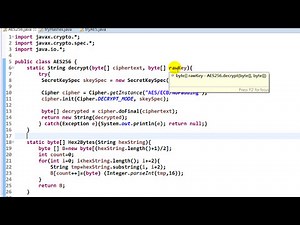 利用Java實作AES解密程式