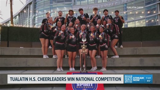 Tualatin cheer team wins back-to-back state titles and national championship