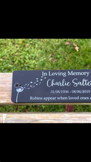 Personalised Bench Memorial Plaques for Loved Ones