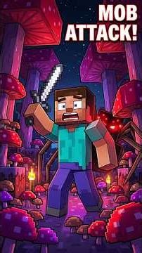 Exploring the Mysterious Mycelium Biome in #minecraft #steve #survival
