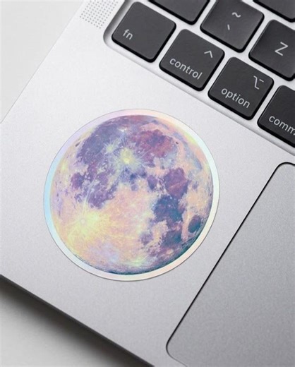 Moon Vinyl Sticker, Waterproof Laptop, Water Bottle, Car Decal, Gift for Family, Gift for Friends - Etsy