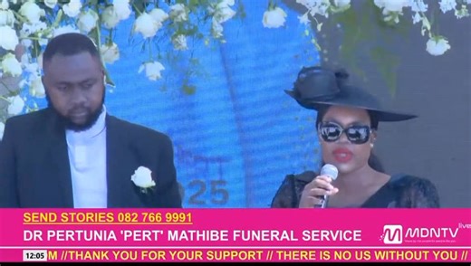 Dr Pertunia "Pert" Mathibe’s family delivered an emotional tribute at her funeral, remembering her as a kind soul, a true inspiration, and a role model to all who knew her. | MDN News
