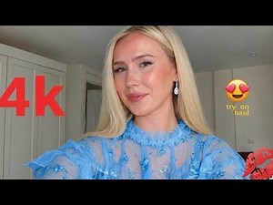 4K Fashion Try-On Haul | 4K micro bikini & Lingerie Chic Mesh Dress Try On haul