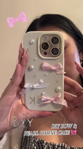 DIY Pearl and Bow Phone Cases Tutorial
